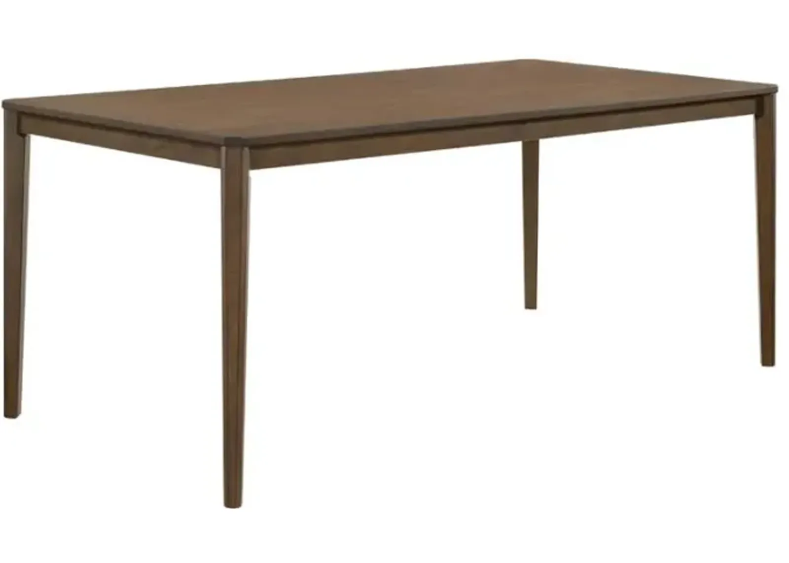 Abram Dining Table with Clipped Corner Medium Walnut