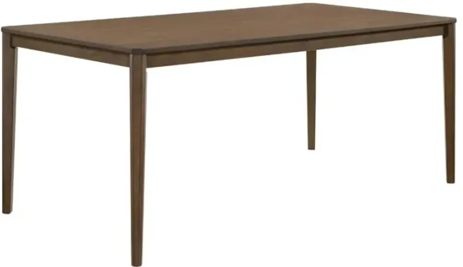 Abram Dining Table with Clipped Corner Medium Walnut