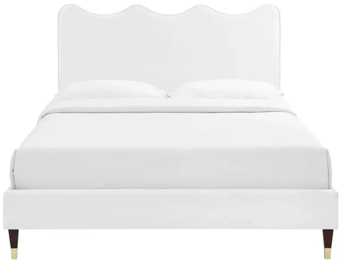 Current Performance Velvet Twin Platform Bed