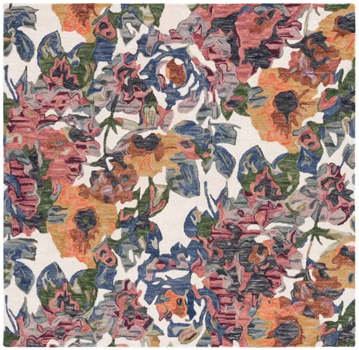 BLOSSOM Hand Tufted 6' x 6' Square area rug