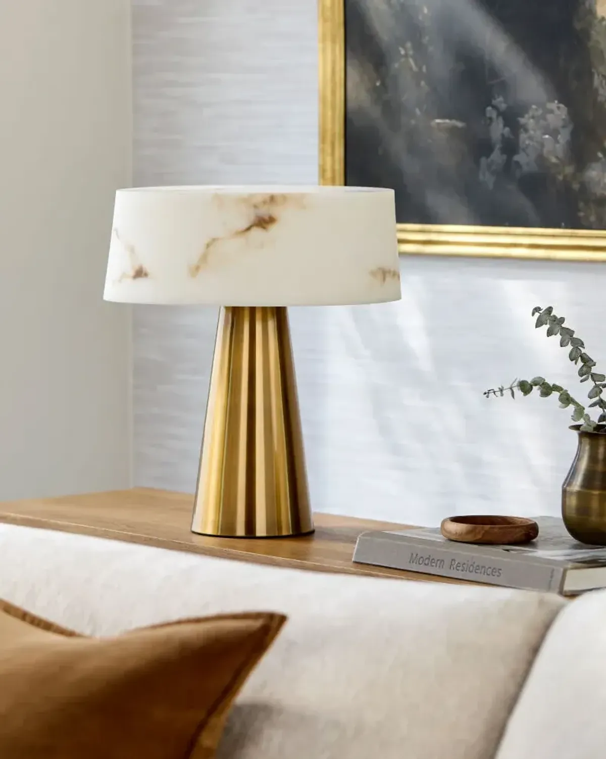 Jesmond JSM-001 16"H x 14"W x 14"D Accent Table Lamp