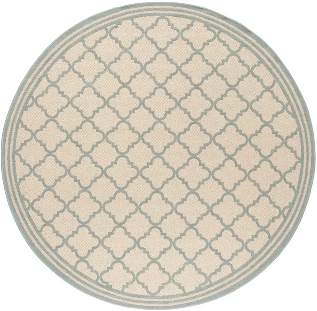 BEACH HOUSE 121 Blue 4' X 4' Round Round Rug