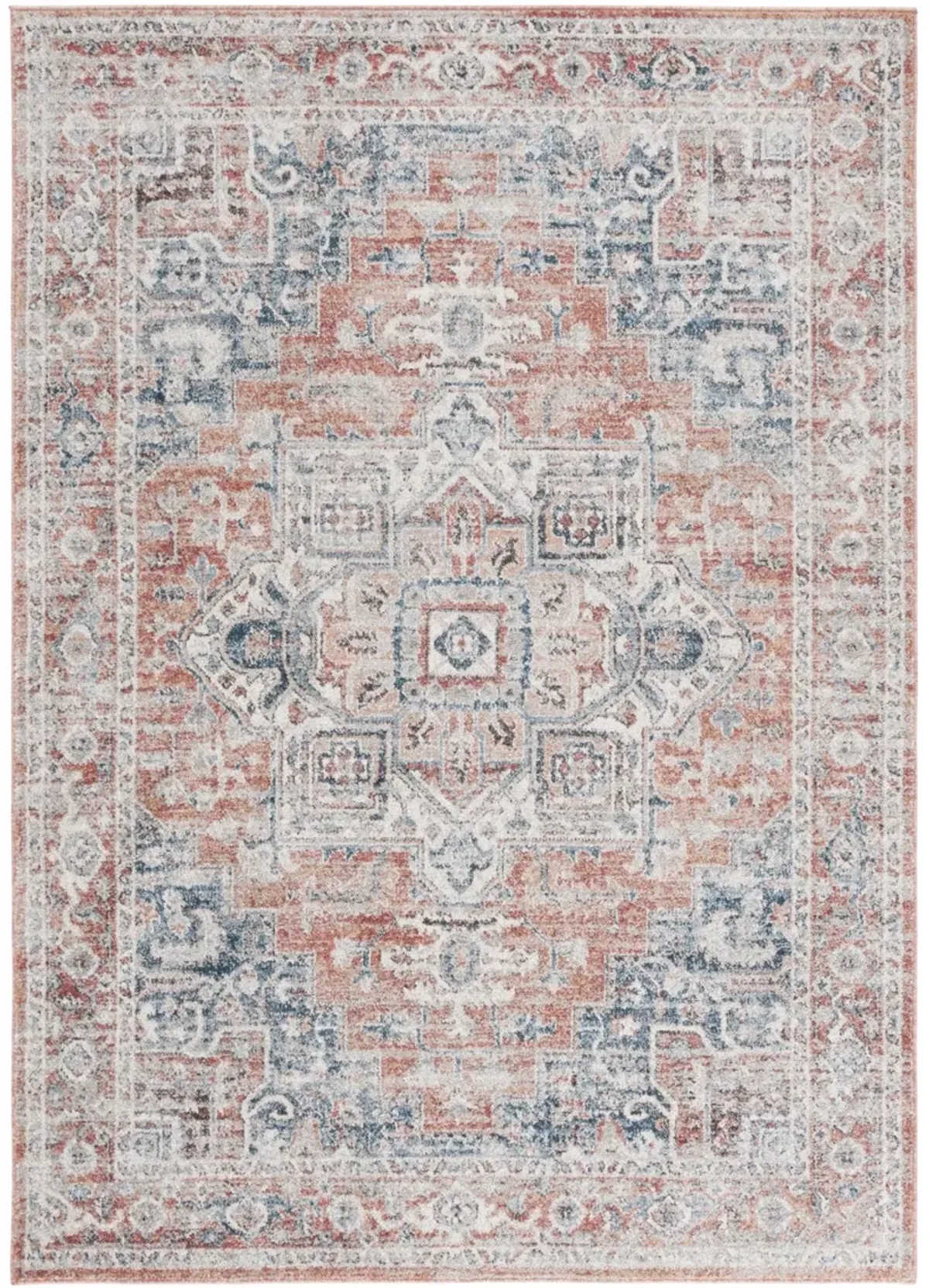 VINTAGE TABRIZ 208 RUST  5'-1' x 7'-6' Medium Rectangle Rug
