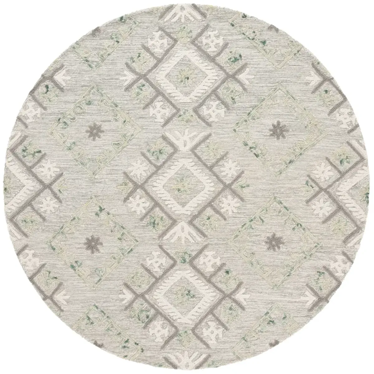 EBONY Hand Tufted 6' x 6' Round area rug