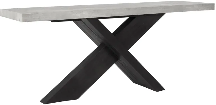 Durant Console Table Black/Antique Gray