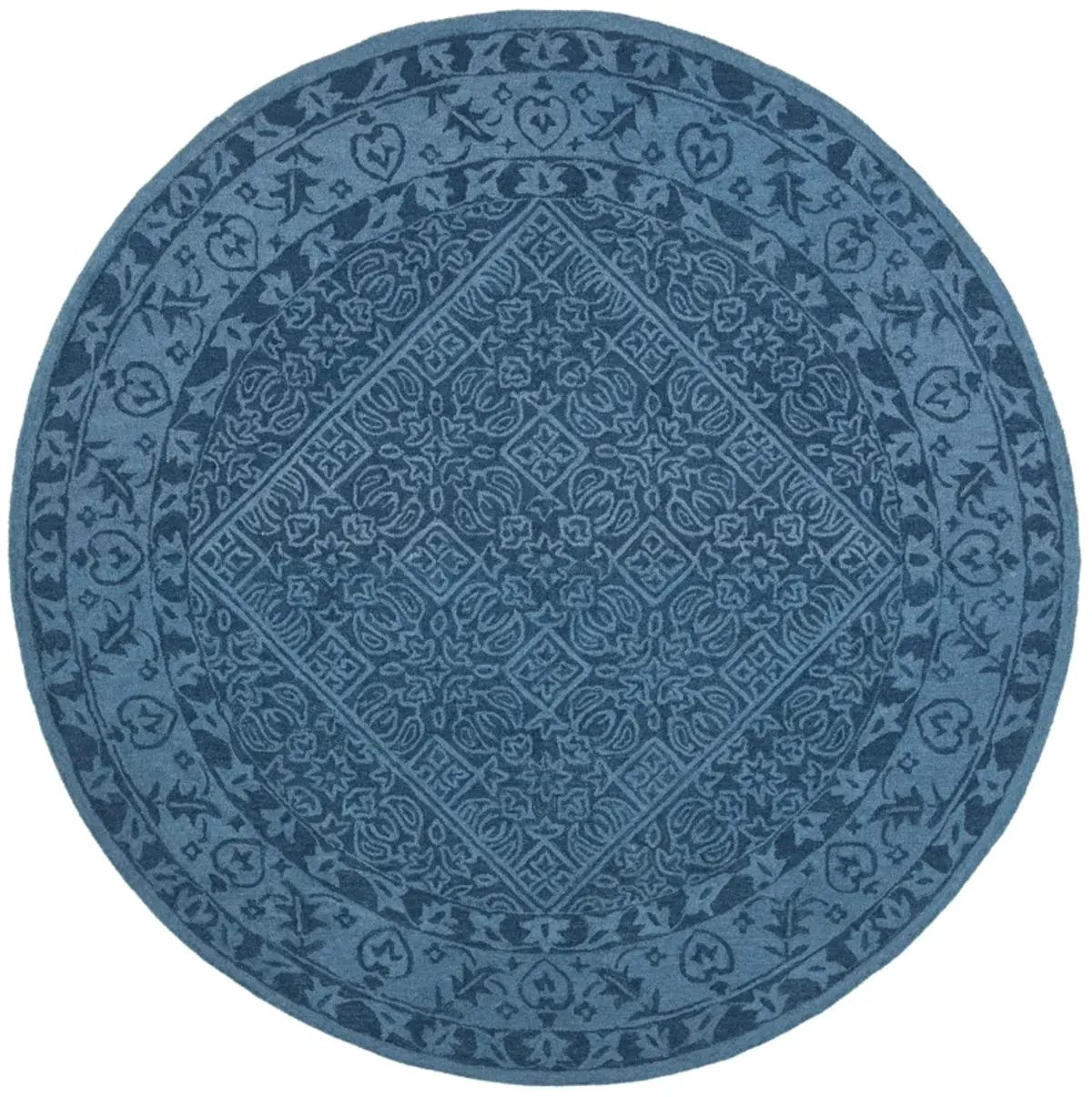 DIP DYE Hand Tufted 9' x 9' Round area rug