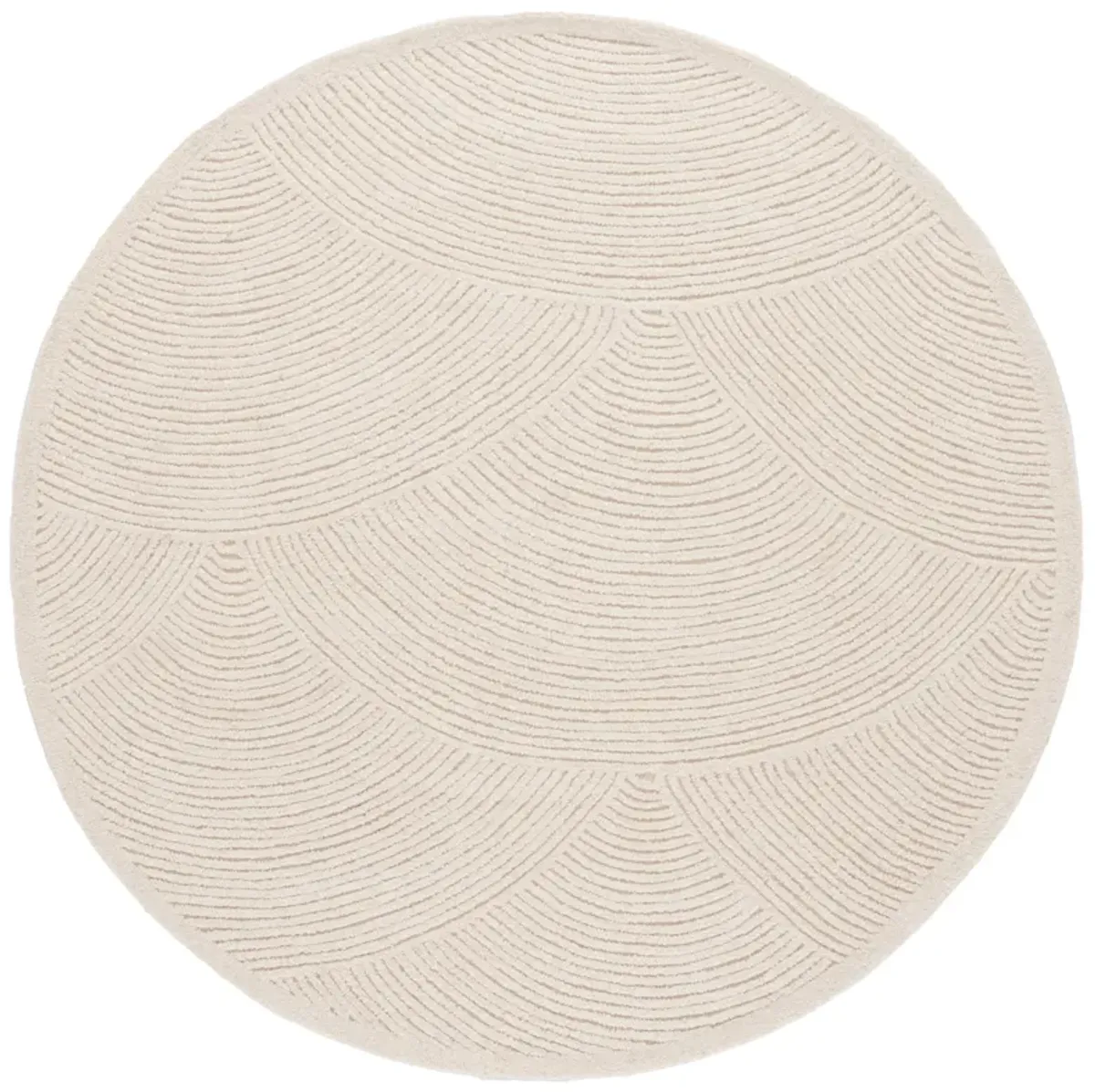 TEXTURAL Hand Tufted 6' x 6' Round area rug