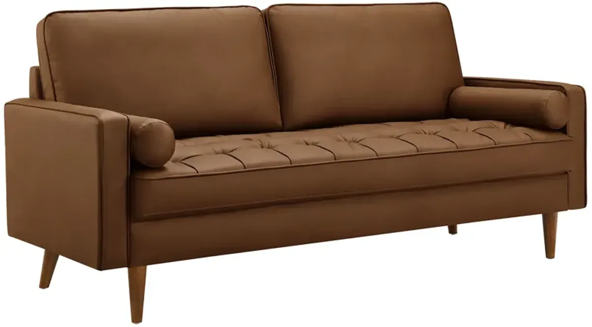 Valour Tufted Vegan Leather Sofa