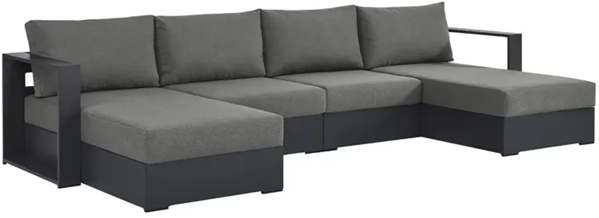 Tahoe 4-Piece Outdoor Patio Powder-Coated Aluminum Sectional Sofa Set by Modway