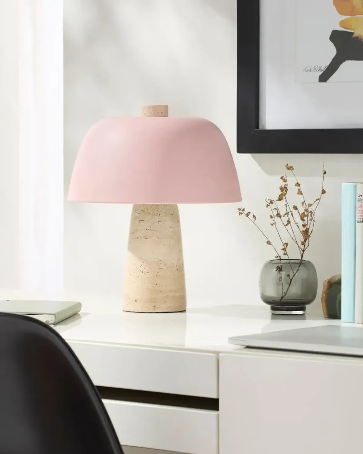 Fes FES-007 13"H x 11"W x 11"D Accent Table Lamp