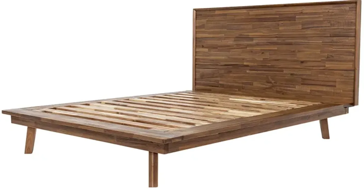 Gia Queen Bed - Warm Pecan