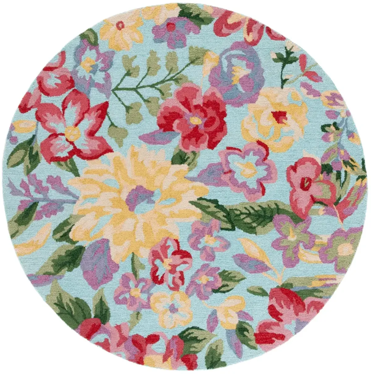 EASY CARE Hand Tufted 6' x 6' Round area rug