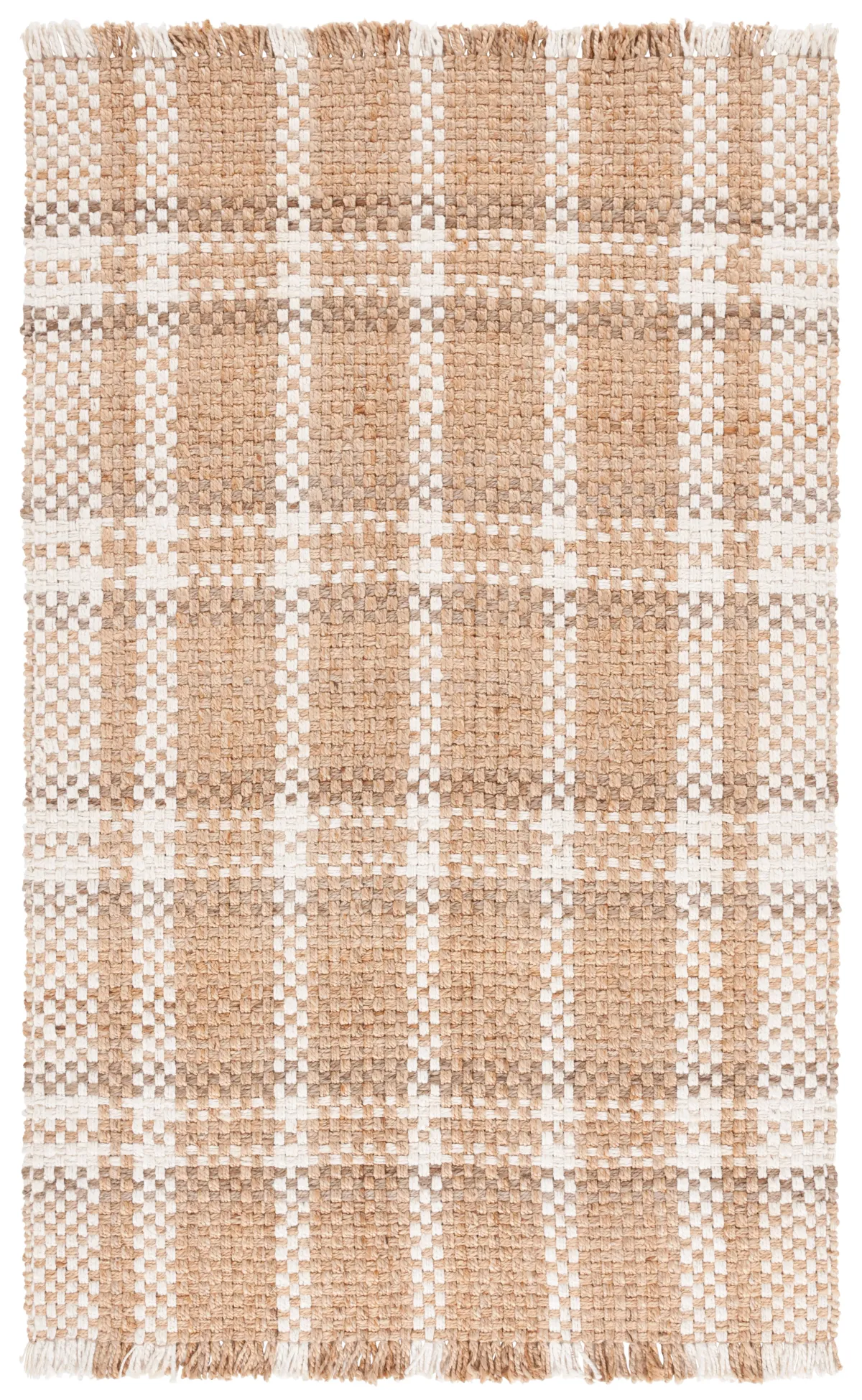 NATURAL FIBER Hand Woven 4' x 6' area rug