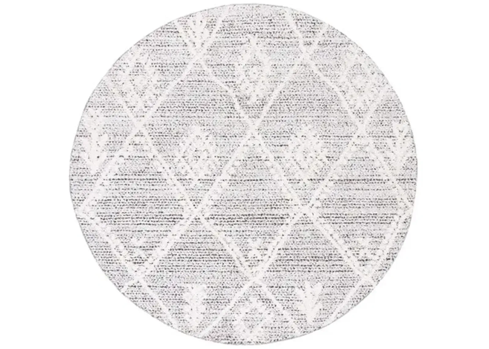 CHAPEL 400 Black  6'-7' X 6'-7' Round Round Rug