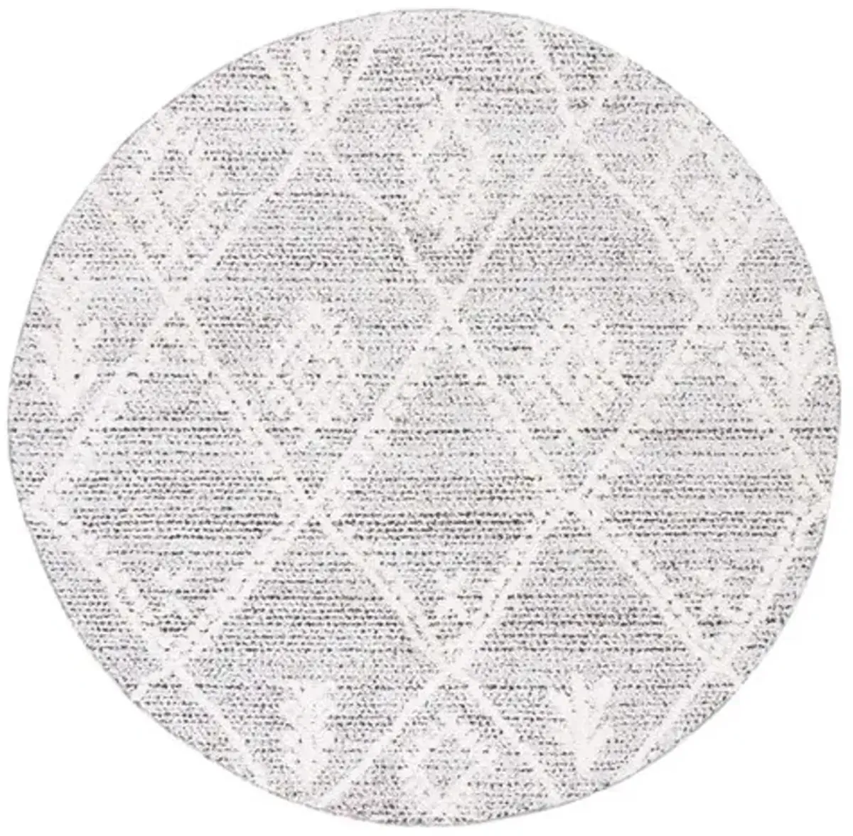 CHAPEL 400 Black  6'-7' X 6'-7' Round Round Rug