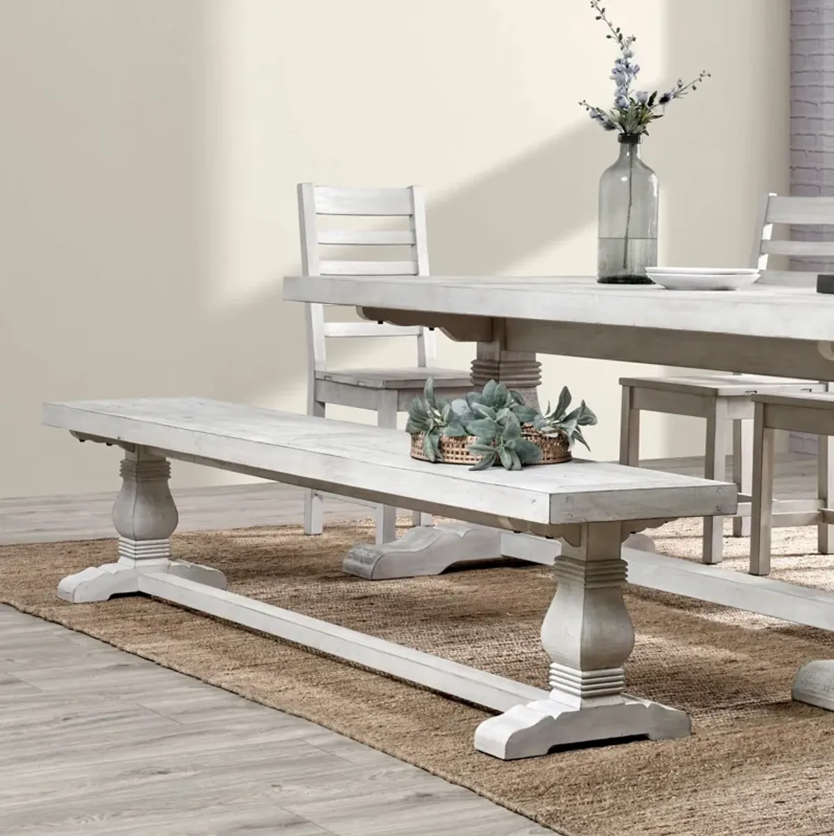 Quincy 83" Bench Nordic Ivory By Kosas Home