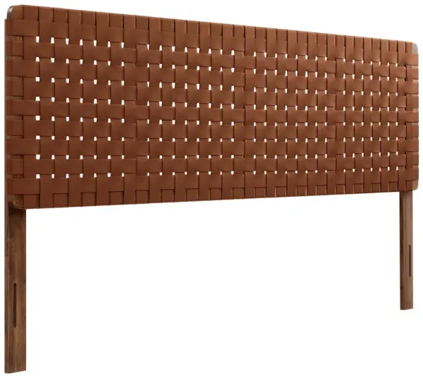 Sparta Weave Vegan Leather King Headboard by Modway