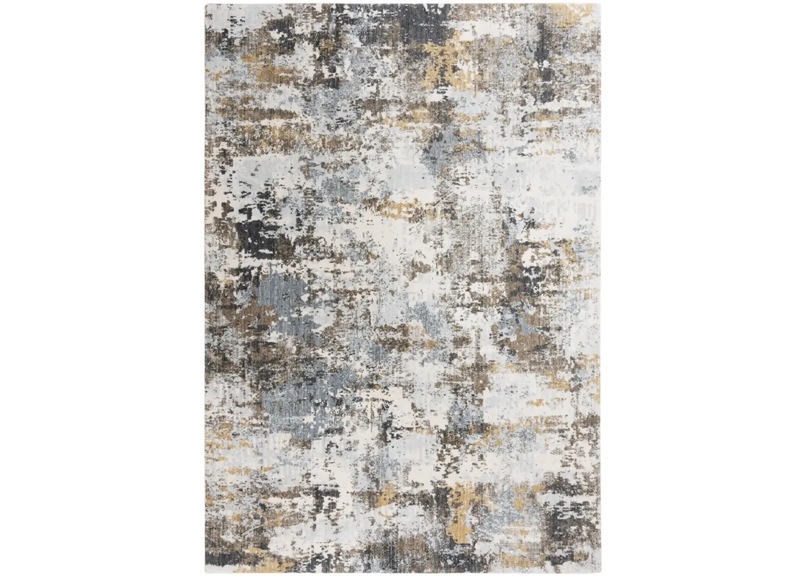 Jasper Blue/Multi Abstract Recycled Polyester 9'x12' Rectangle Rug