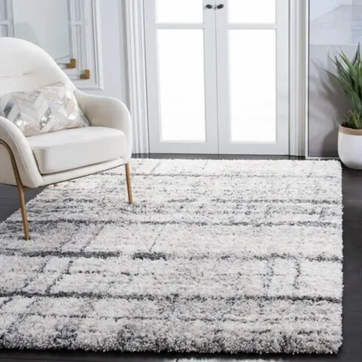 FONTANA SHAG Square Power Loomed 6'-7" X 6'-7" Square Rug