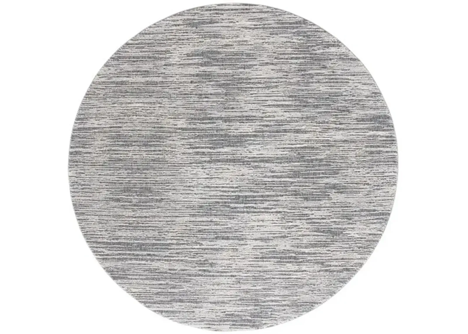 REVIVE 106 Grey 6'-7' X 6'-7' Round Round Rug