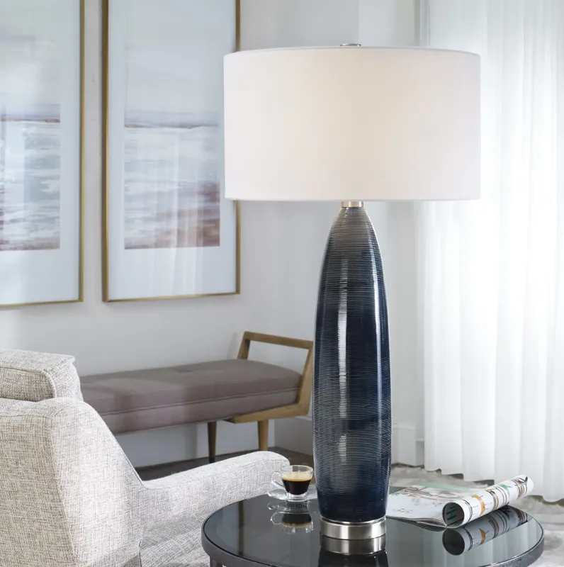 Cullen Blue Gray Table Lamp