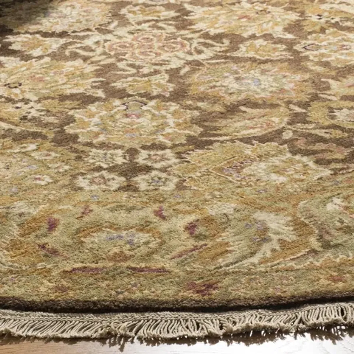 OW115 Brown 6' X 6' Square Square Rug