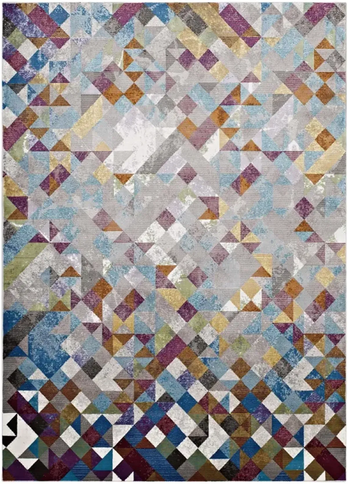 Lavendula Triangle Mosaic 4x6 Area Rug