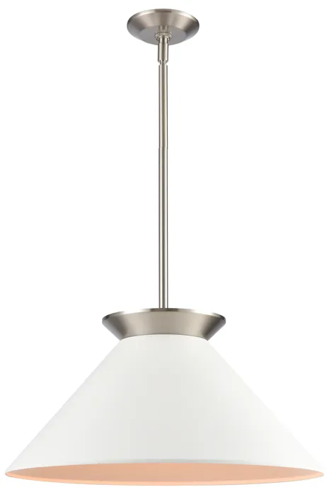 Cavendish 20'' Wide 1-Light Pendant - Brushed Nickel