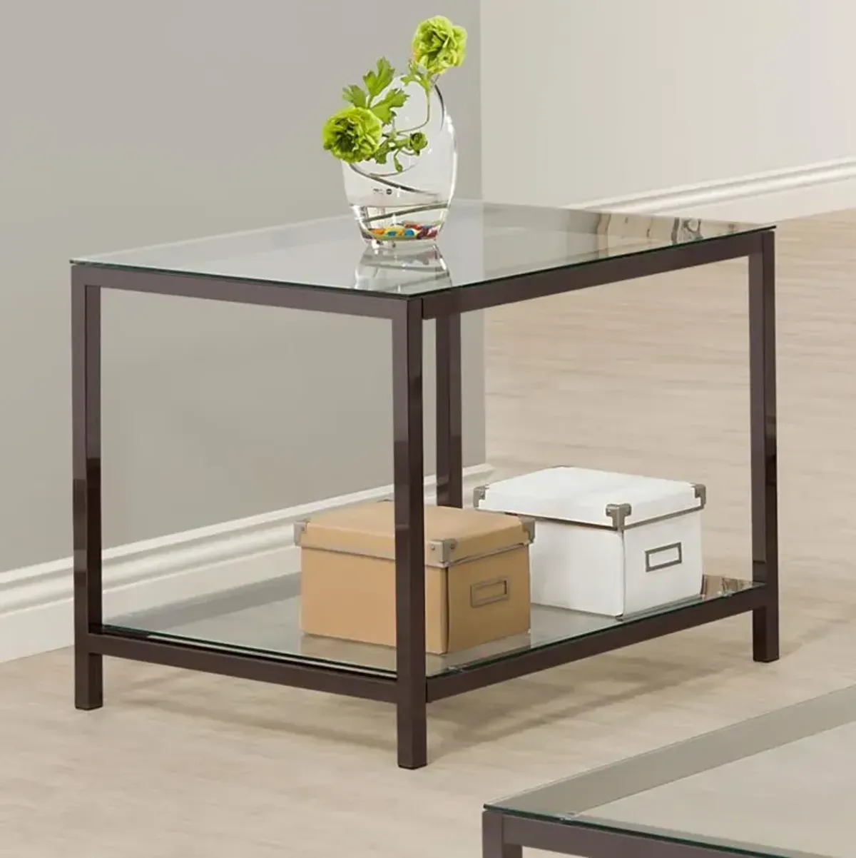 Trini End Table with Shelf