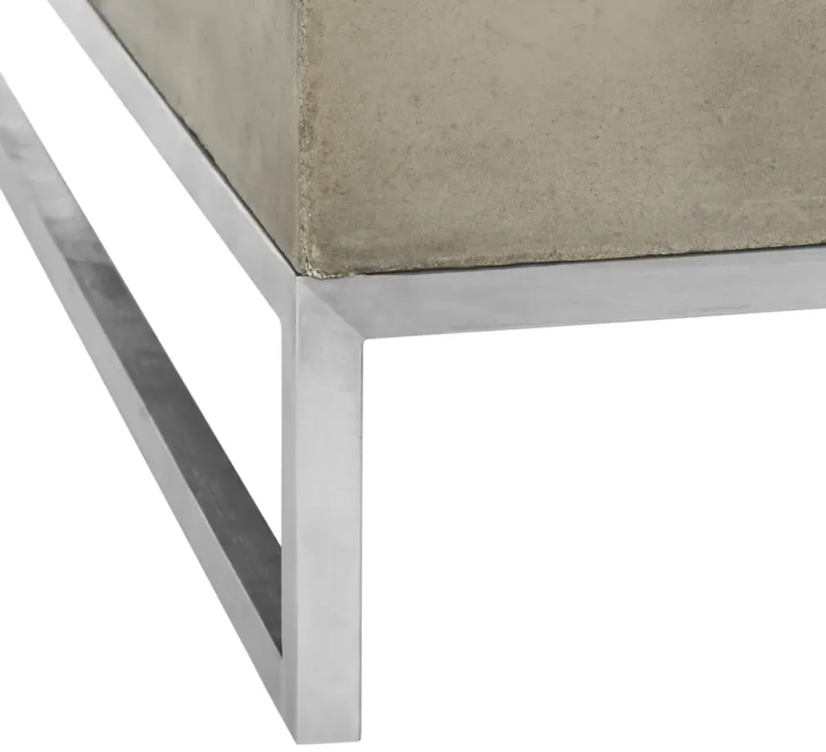 Eartha Indoor/Outdoor Modern Concrete 11.42-Inch H Coffee Table