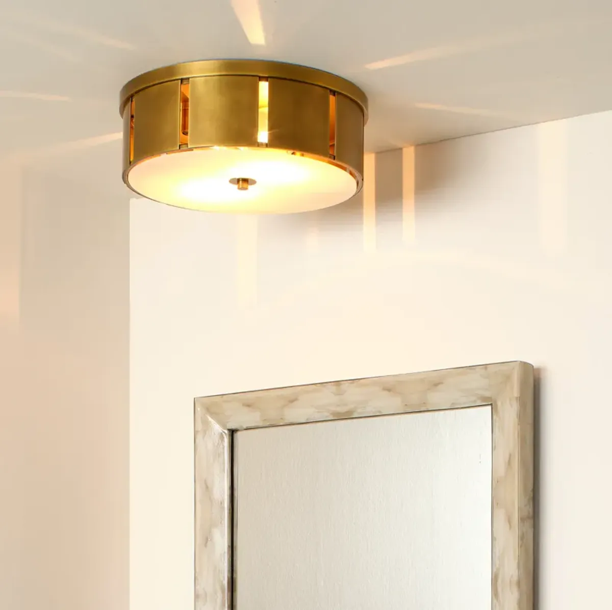 Small Orbit Flush Mount Ceiling Light