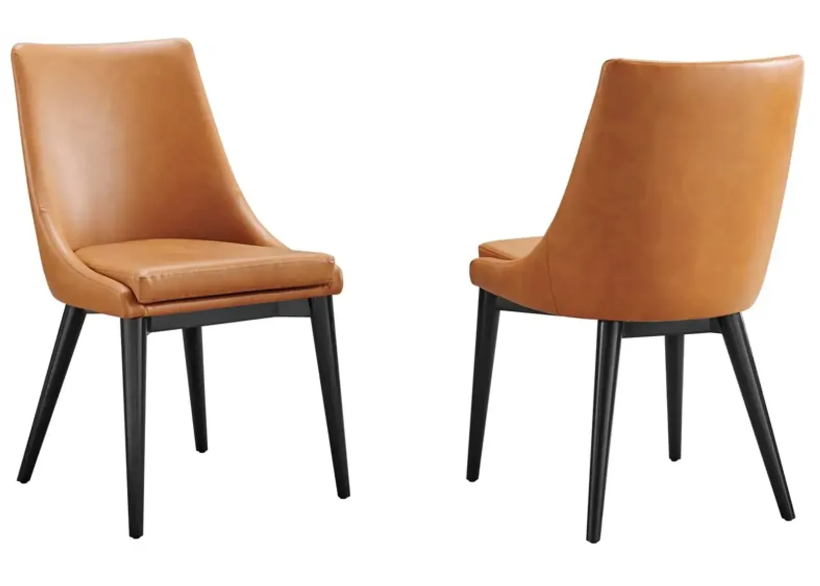 Viscount Dining Side Chair Vinyl Set of 2