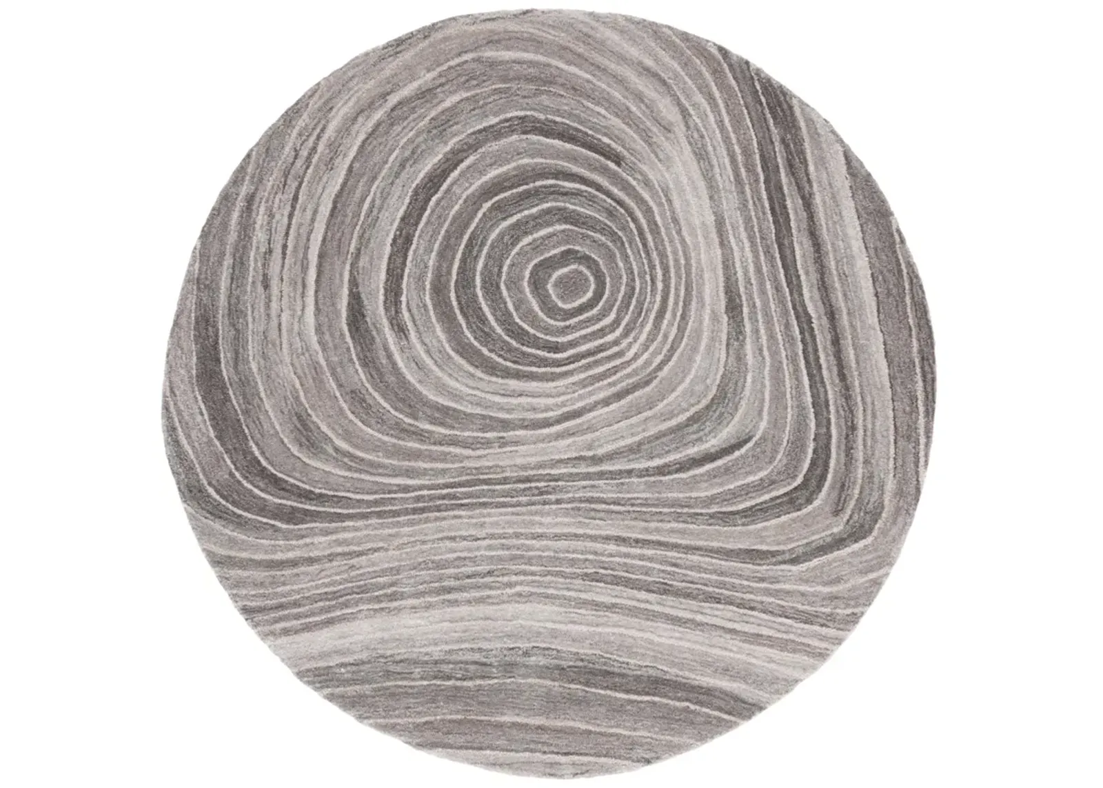 ABSTRACT 153 GREY  6' x 6' Round Round Rug