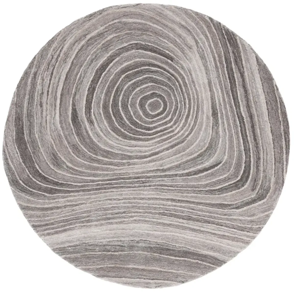 ABSTRACT 153 GREY  6' x 6' Round Round Rug