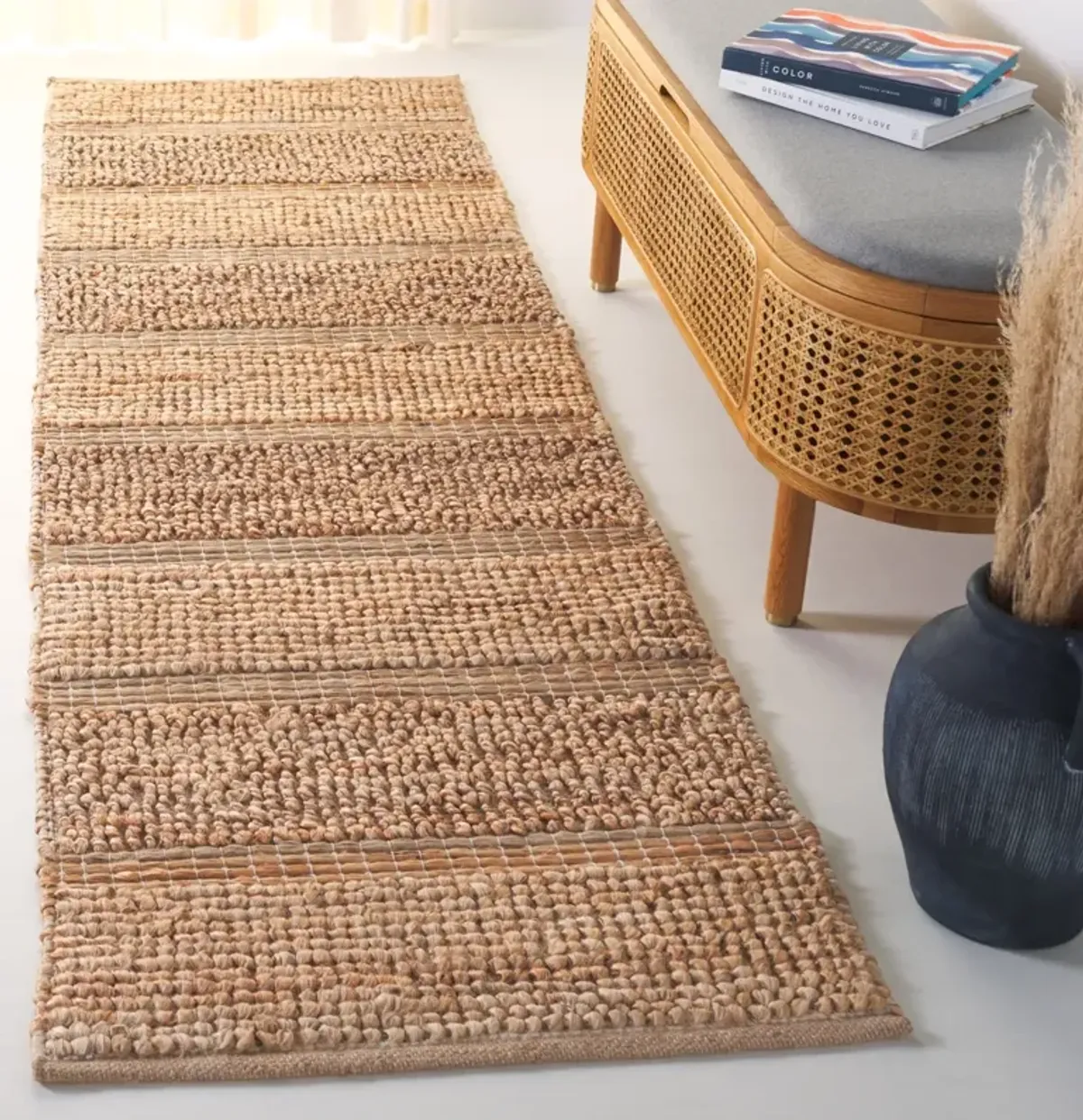 NATURAL FIBER 104 NATURAL 2'-3' x 8' Runner Rug