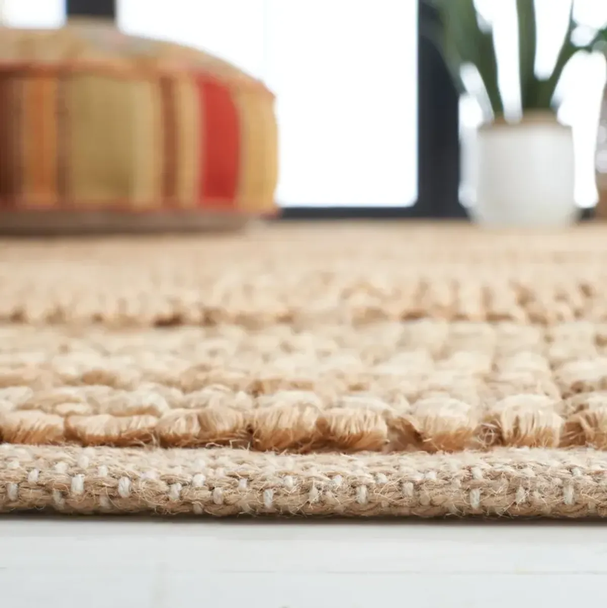 NATURAL FIBER 104 NATURAL 2'-3' x 8' Runner Rug