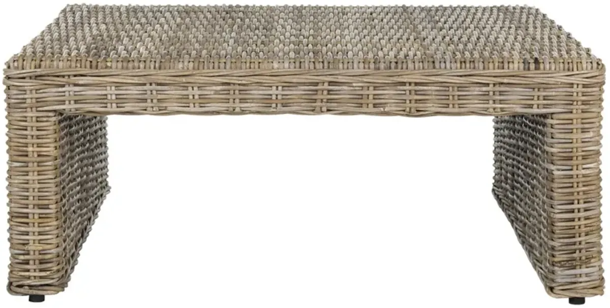 PERSIS WICKER COFFEE TABLE