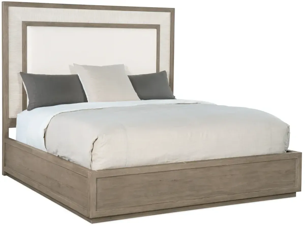 Serenity Rookery King Upholstered Panel Bed