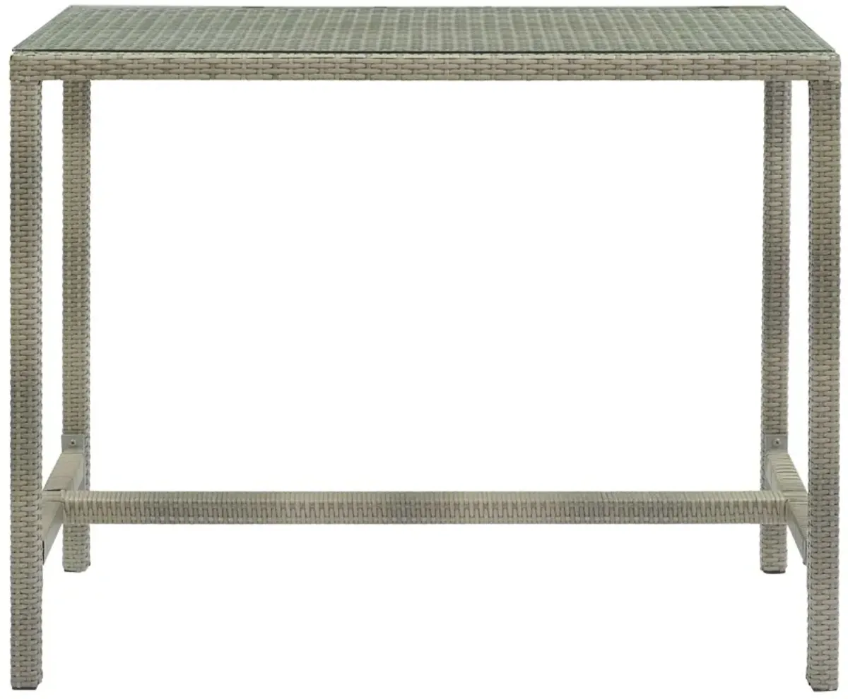 Conduit Outdoor Patio Wicker Rattan Large Bar Table