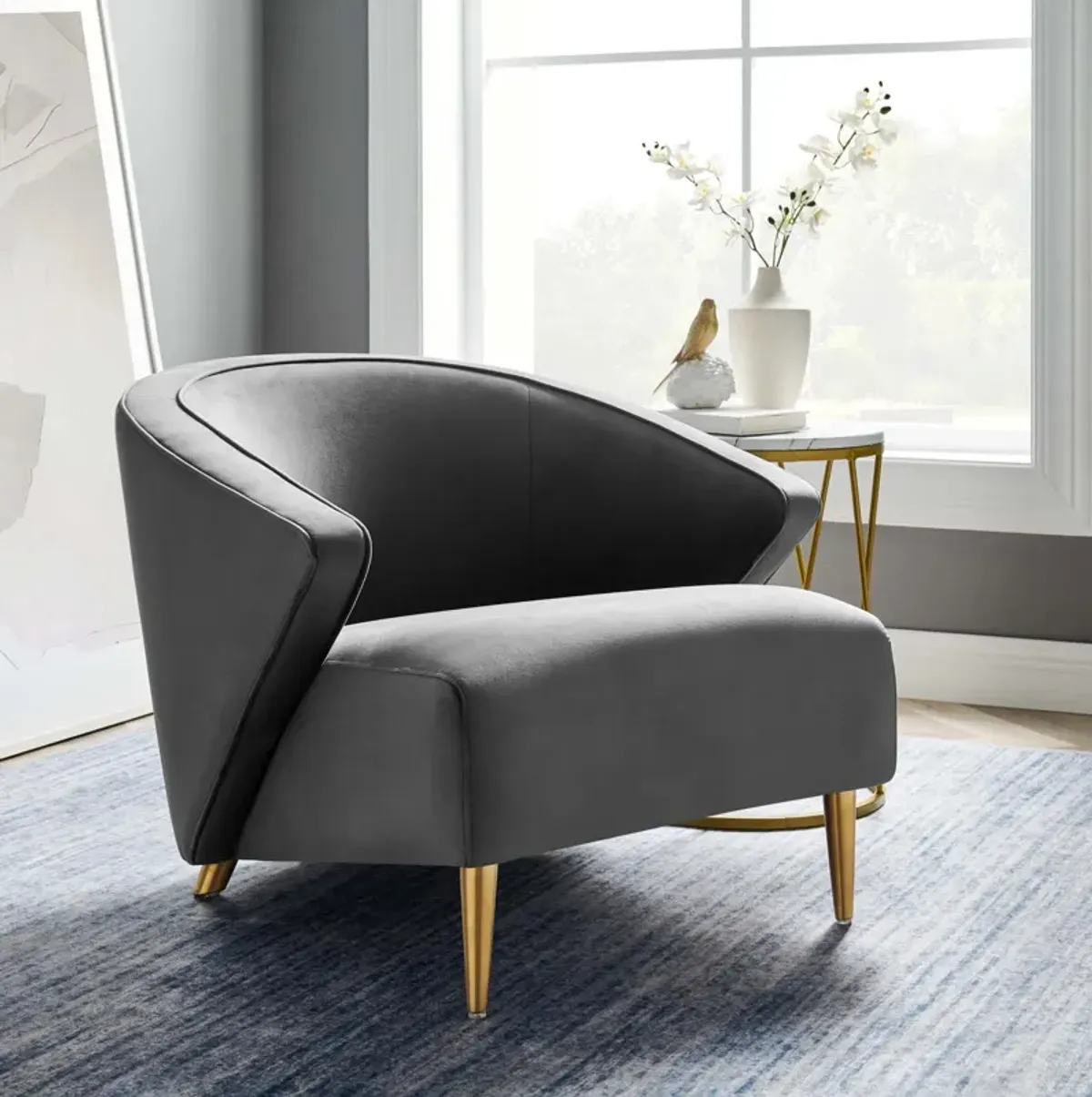 Odyssey Performance Velvet Armchair