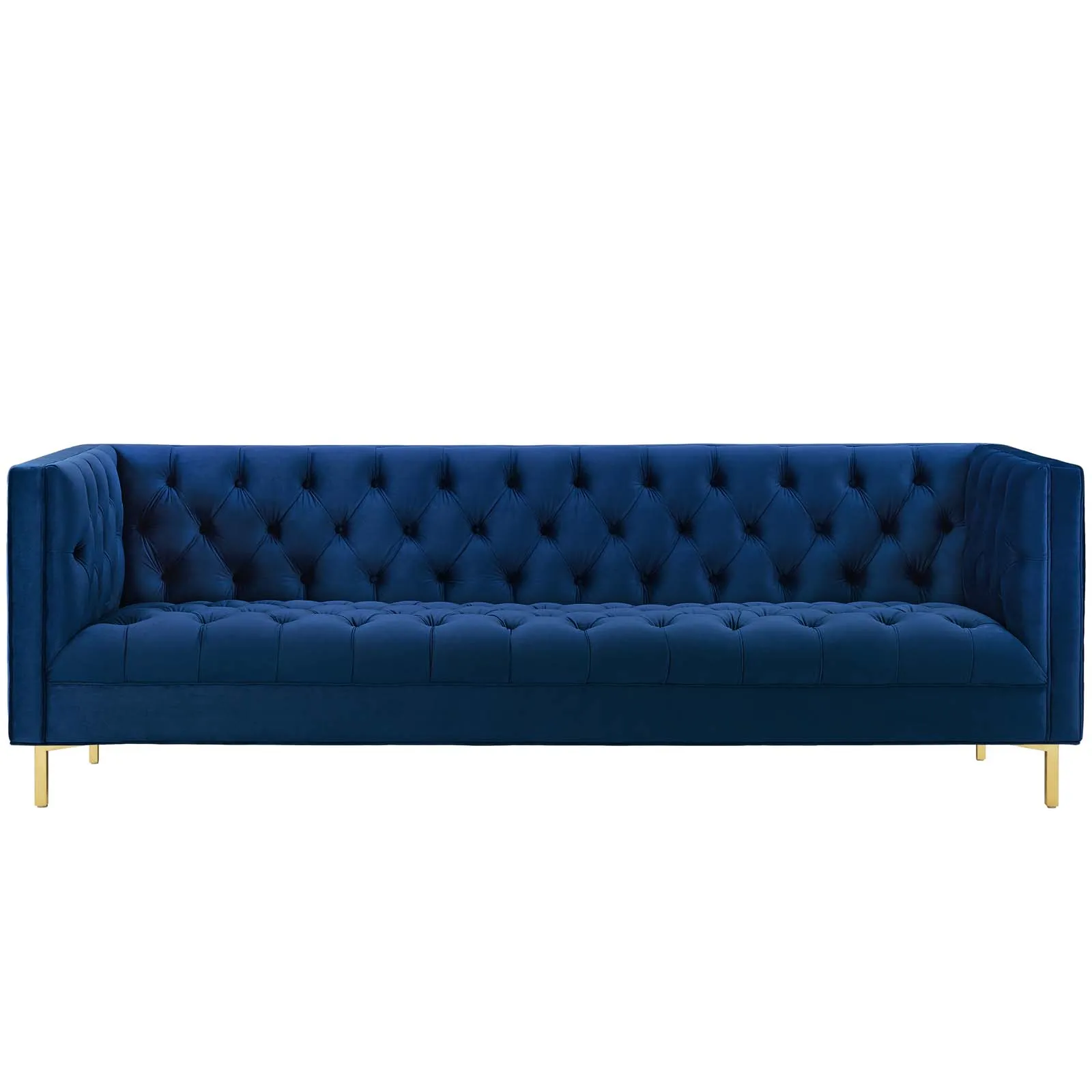 Delight Tufted Button Performance Velvet Sofa