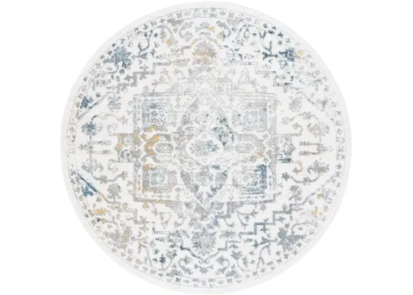 LAYLA 112  Blue 6'-7' X 6'-7' Round Round Rug