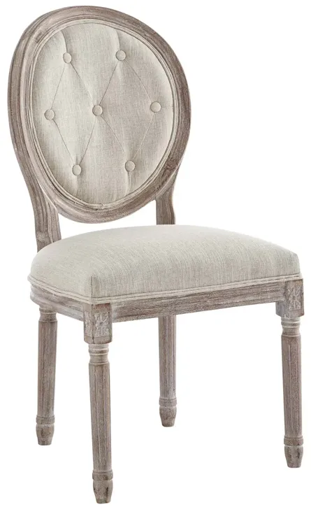 Arise Vintage French Upholstered Fabric Dining Side Chair