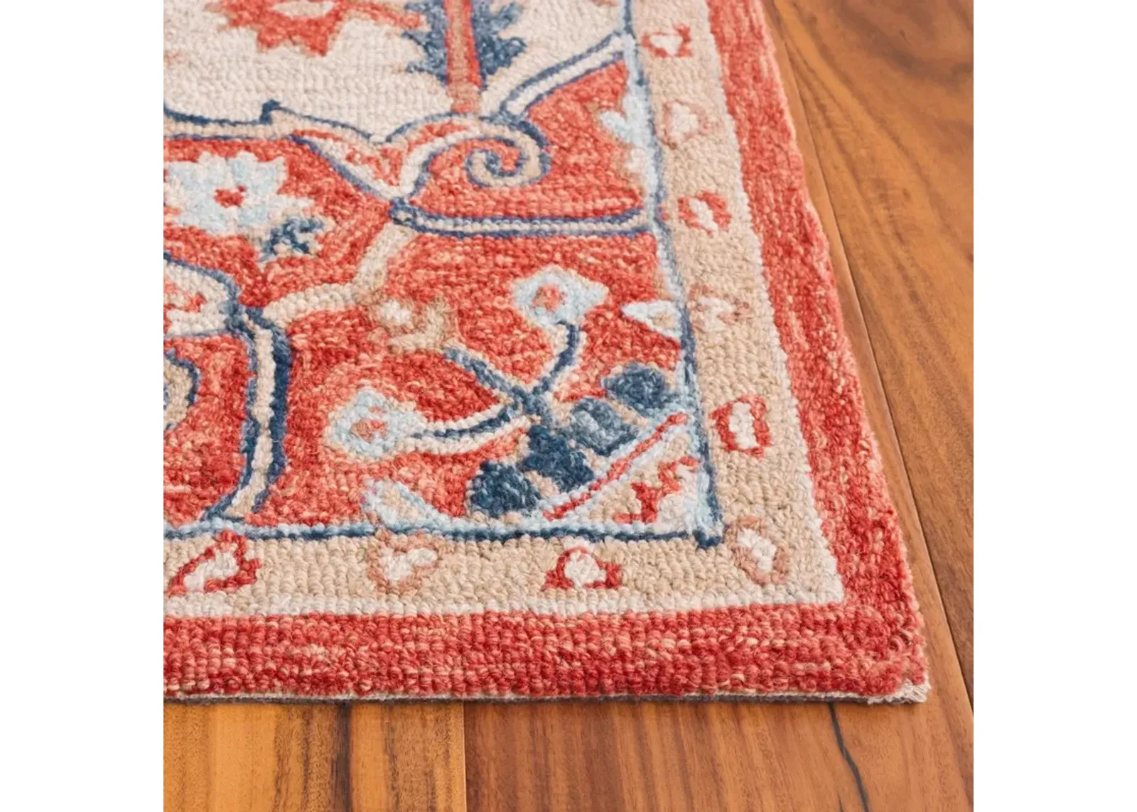 METRO 728 RED  6' x 6' Square Square Rug