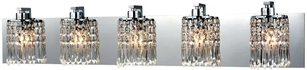 Optix 35" Wide 5-Light Vanity Light - Polished Chrome