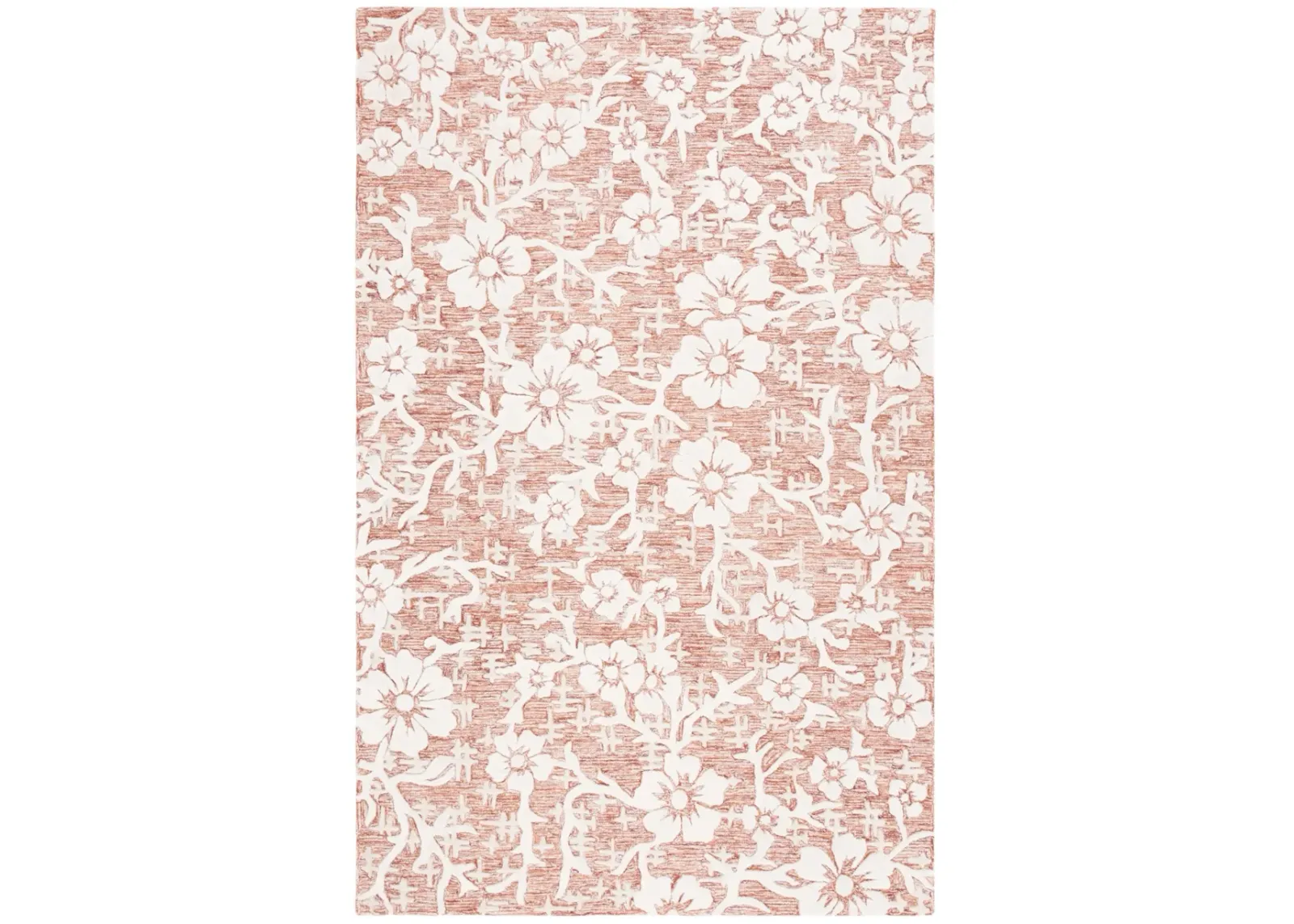 GLAMOUR 540 RUST  8' x 10' Large Rectangle Rug