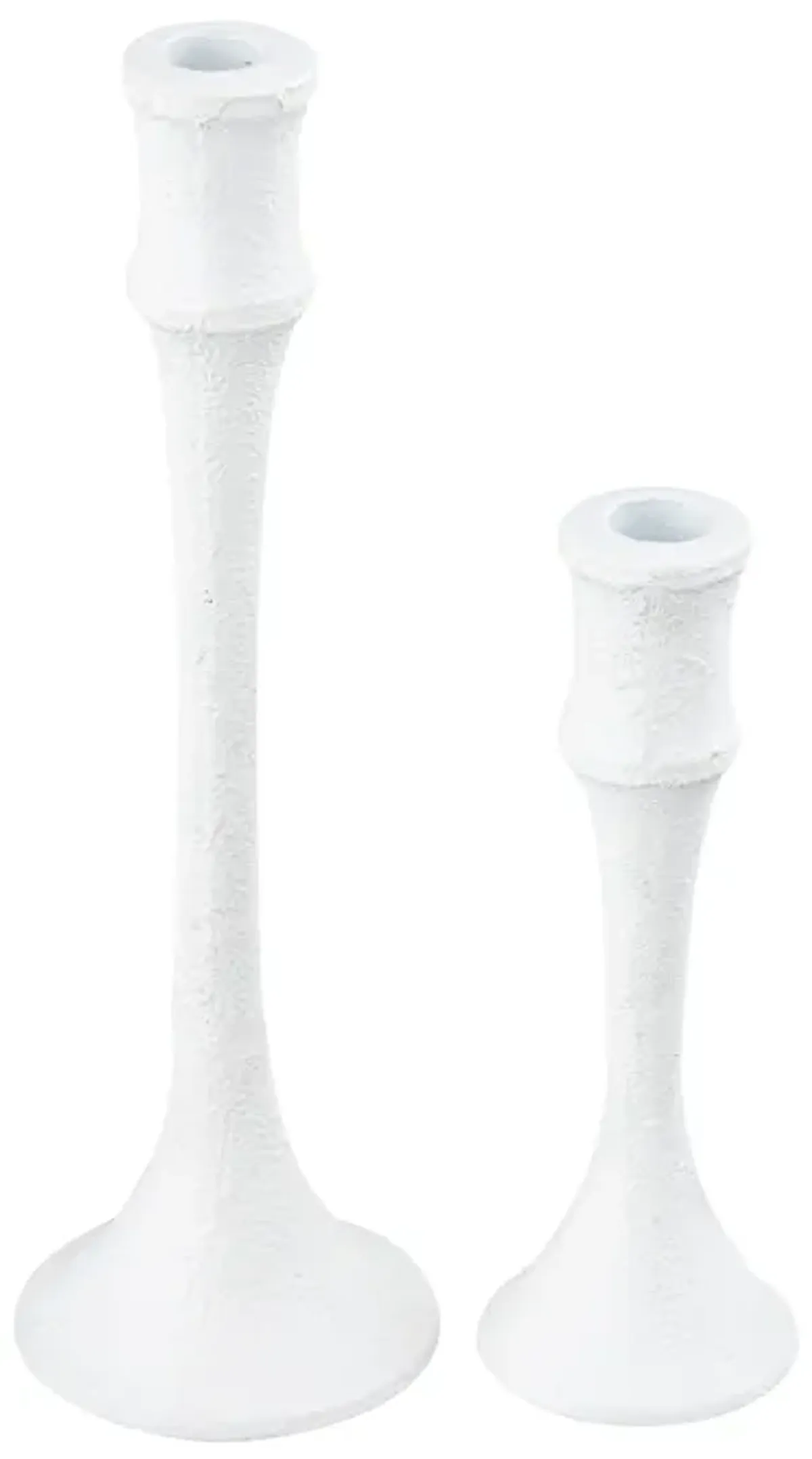 Miro Candleholder  -  Set of 2 Plaster White - Set of 2