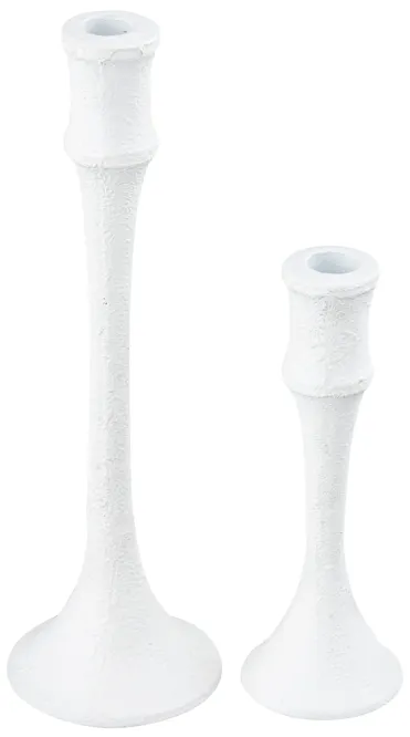 Miro Candleholder - Set of 2 Plaster White