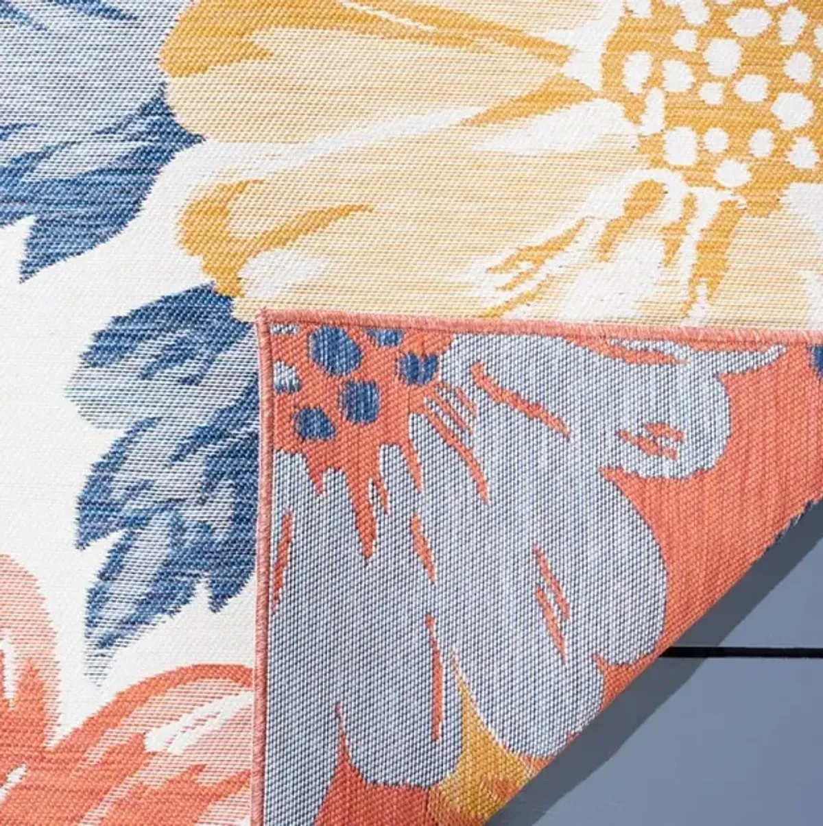 SUNRISE 689 Orange 8' X 10' Large Rectangle Rug