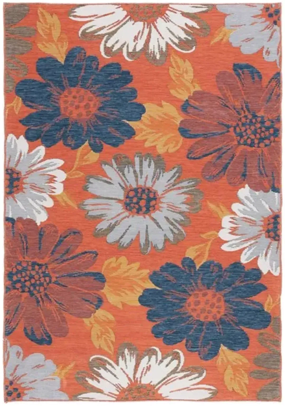 SUNRISE 689 Orange 8' X 10' Large Rectangle Rug